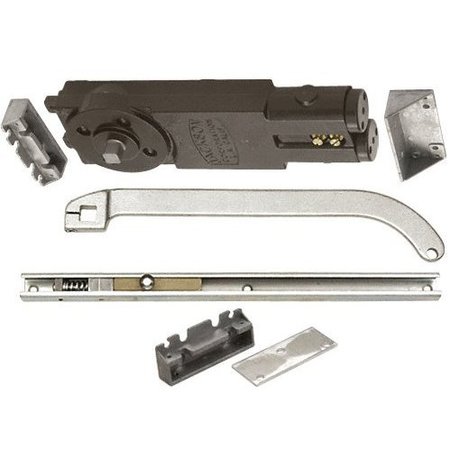 JACKSON Aluminum Regular Duty Spring 105DegHold Open Overhead Concealed Closer W/ 'U' Offset Slide-Arm Hard 21201U62802